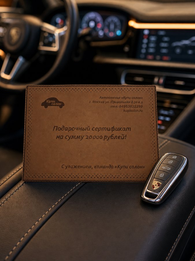 На консоли автомобиля