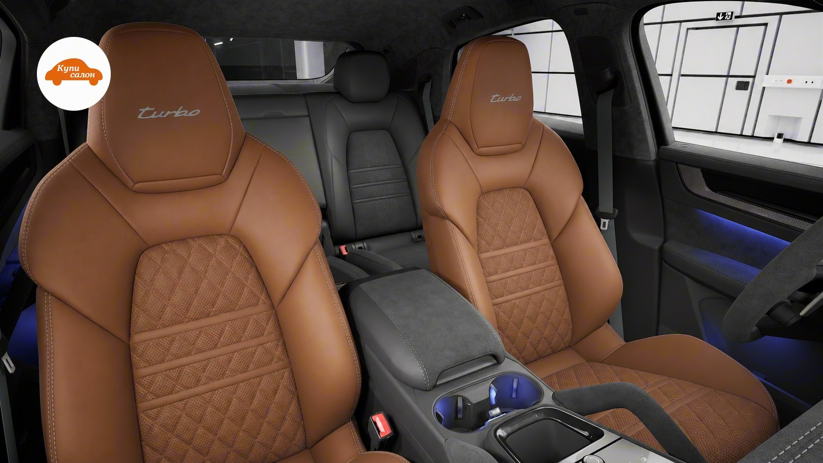Дизайн-проект салона Porsche Cayenne — визуализация перетяжки от дизайн-студии КупиСалон